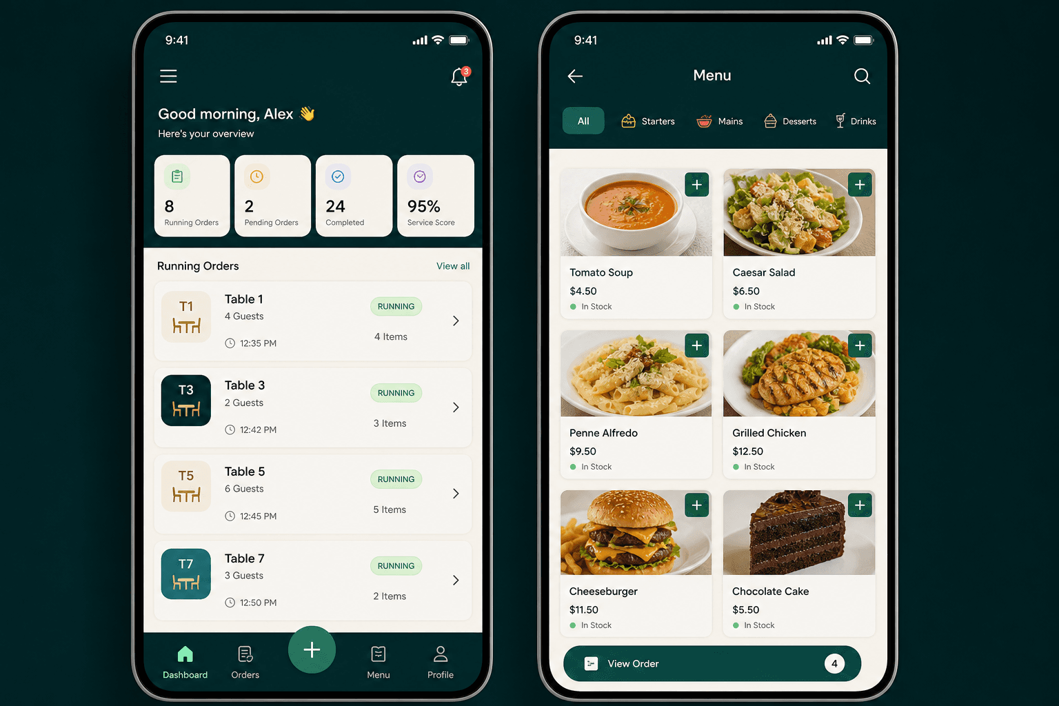 Waiter Dashboard
